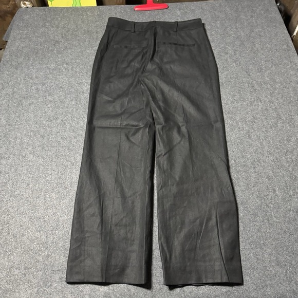 Veronica Beard Womens Linen Martin Trouser Button Snaps Size 2 Portugal Preppy - Picture 7 of 12